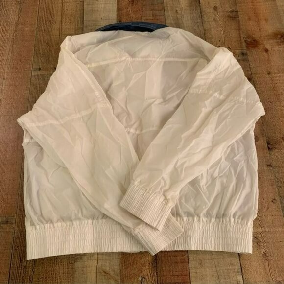Haband Vintage white and blue full zip windbreaker XXL - Picture 3 of 5